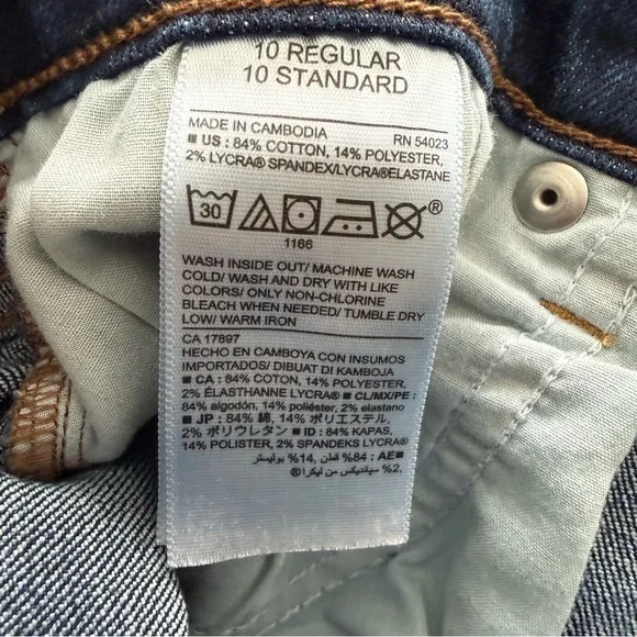 Old Navy Women's Dark Blue Mid Rise Curvy Profile Jeans Size 10 Regular - Picture 4 of 9